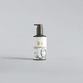 Black Plastic Pump Bottle 01